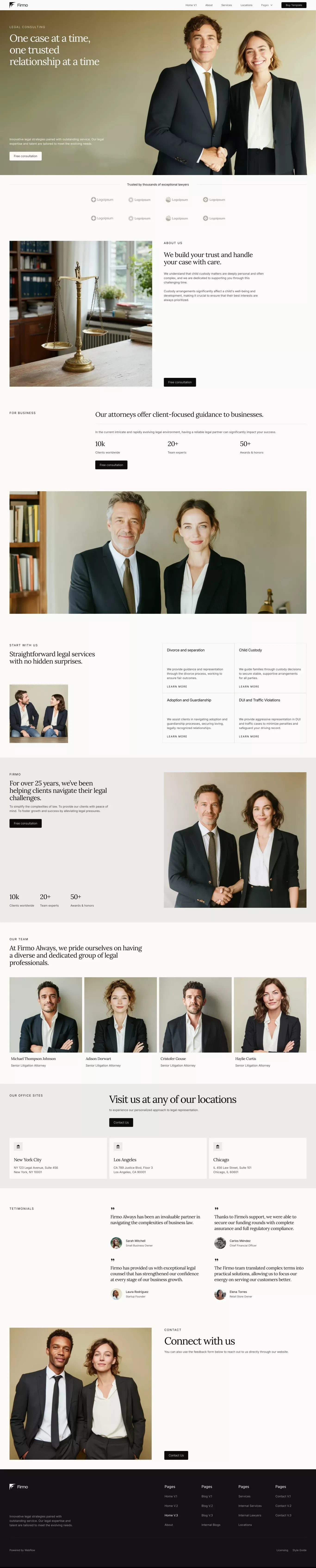 Firmo - Webflow HTML website template - Template design
