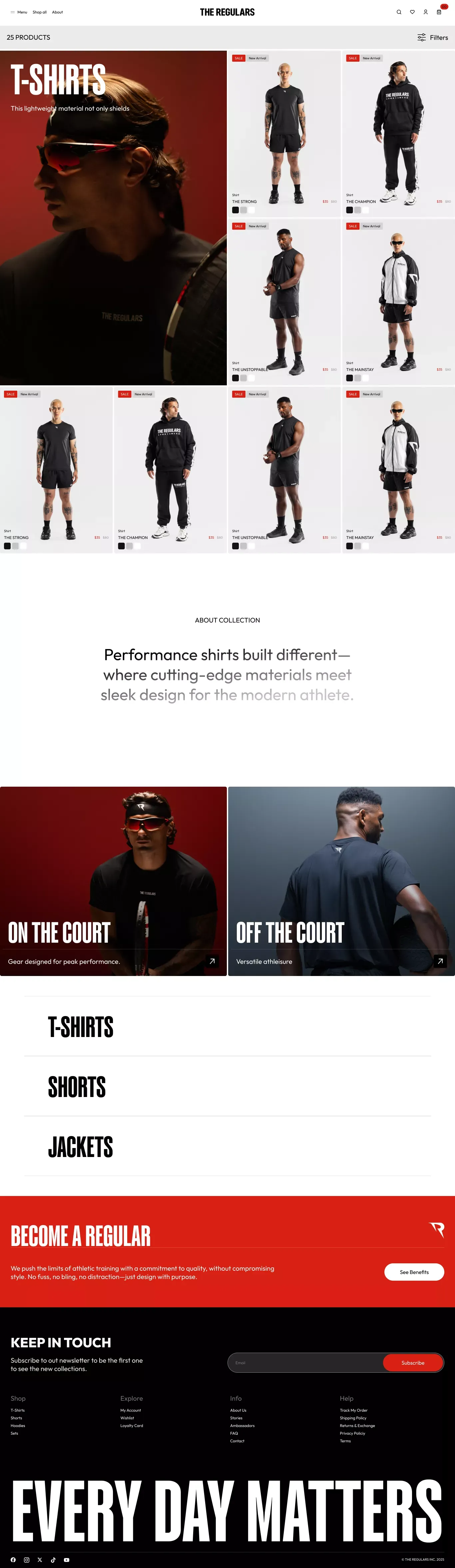 Shop All - Product listing design