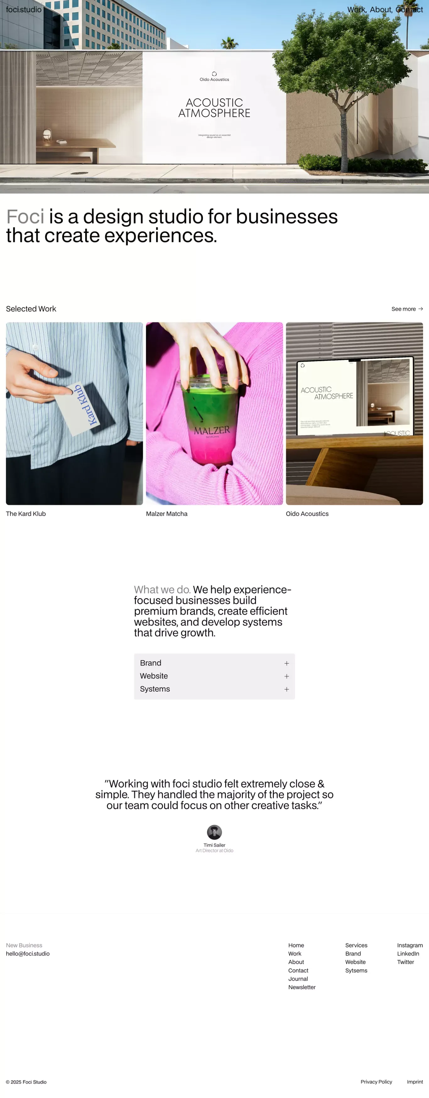 Foci Studio â Design for Experience-Driven Businesses - Portfolio design