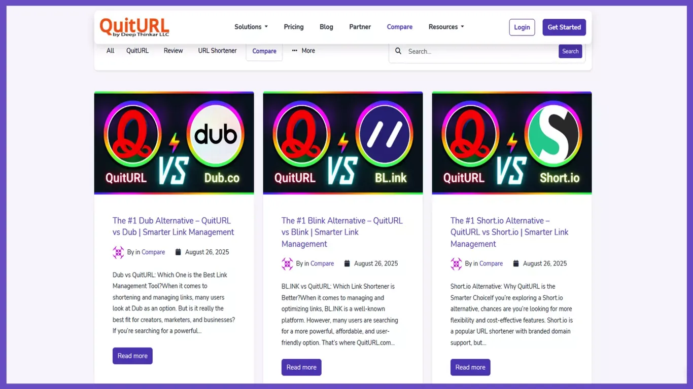 Blog - QuitURL - Blog design