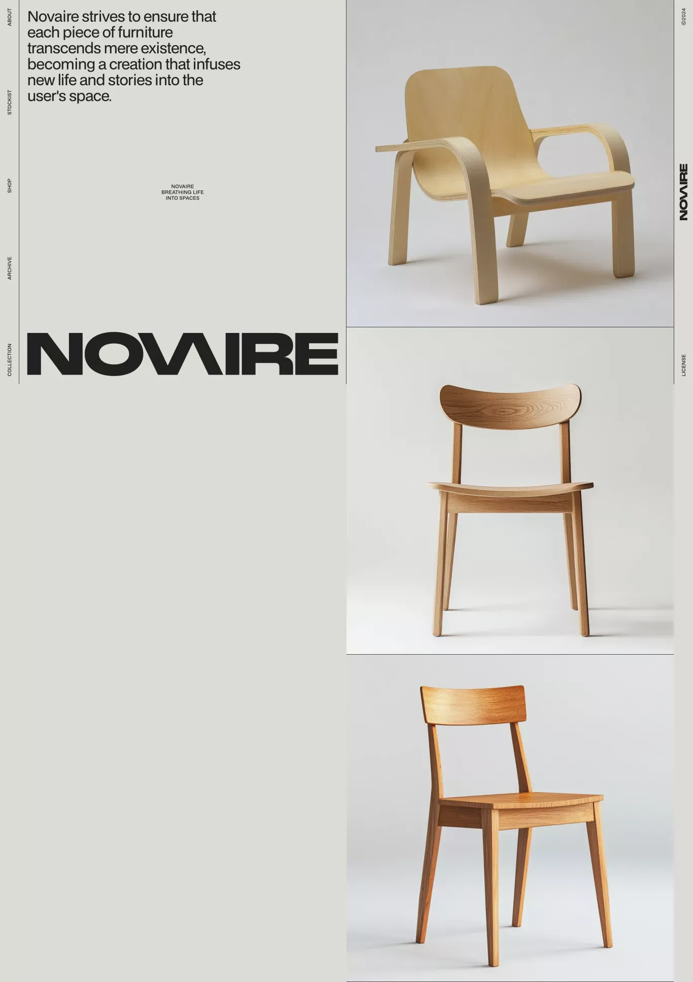 NOVAIRE - Webflow HTML website template - Template design