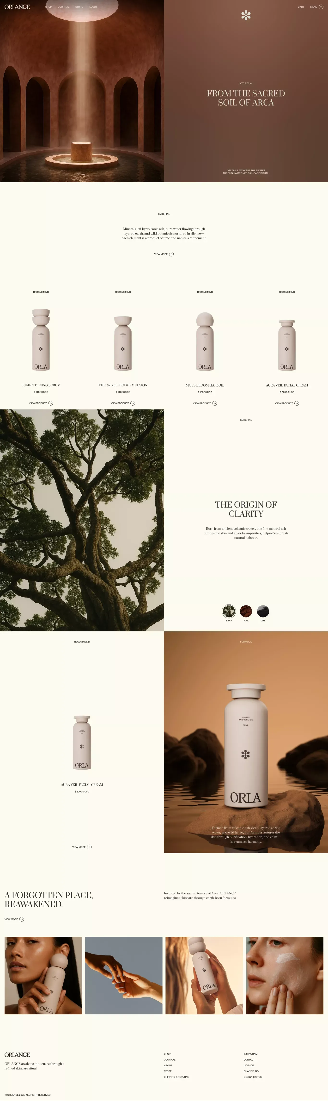 Orlance - Webflow HTML website template - Template design