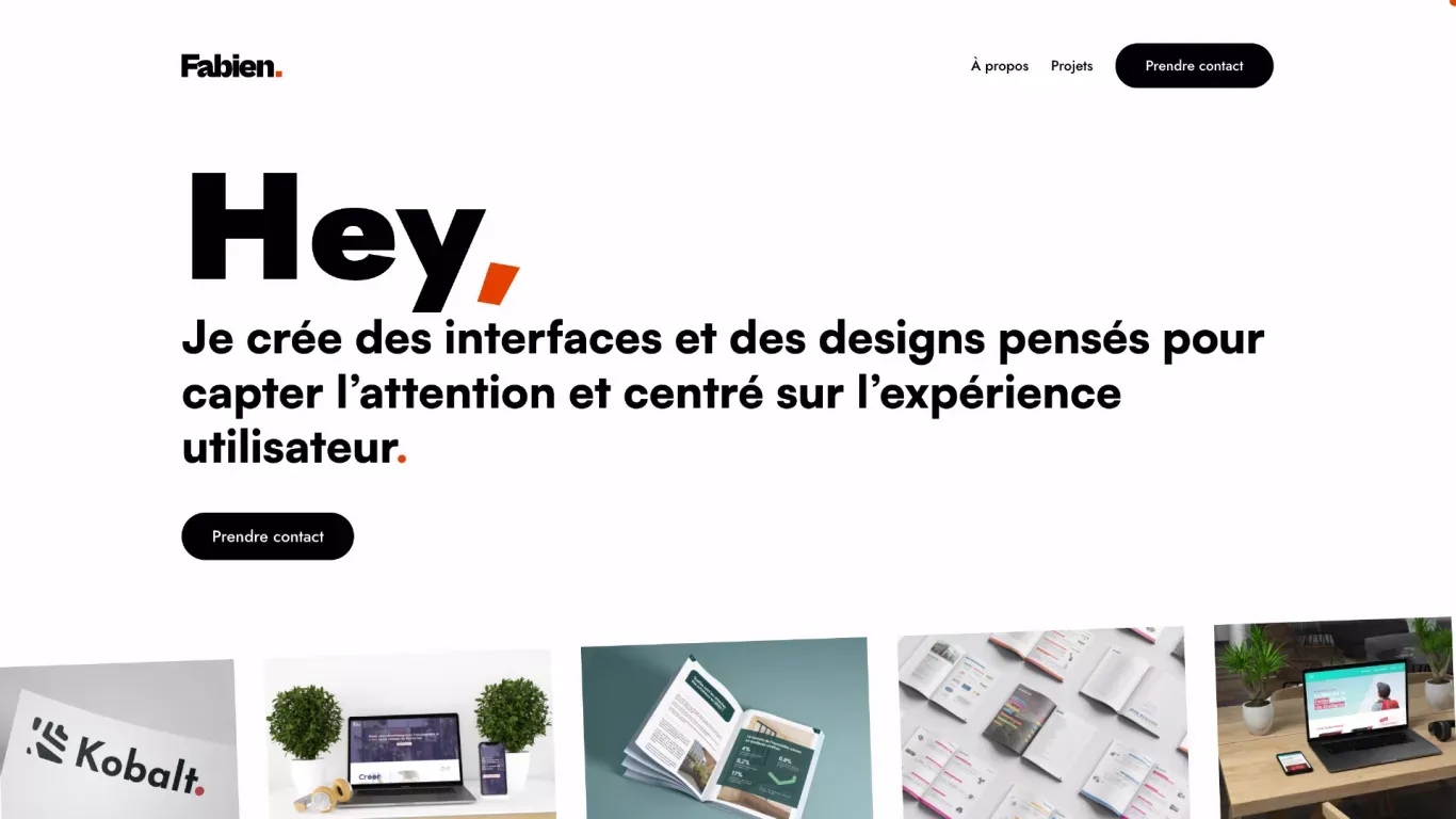 Accueil - Fabien Bertrand | Portfolio - Portfolio design