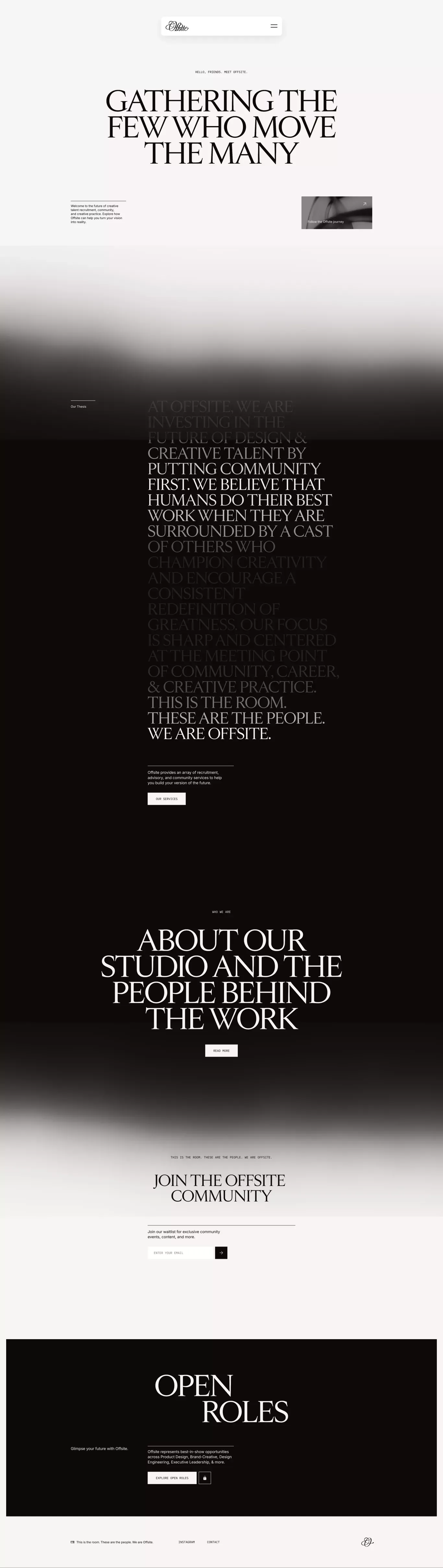 Offsite - Portfolio design