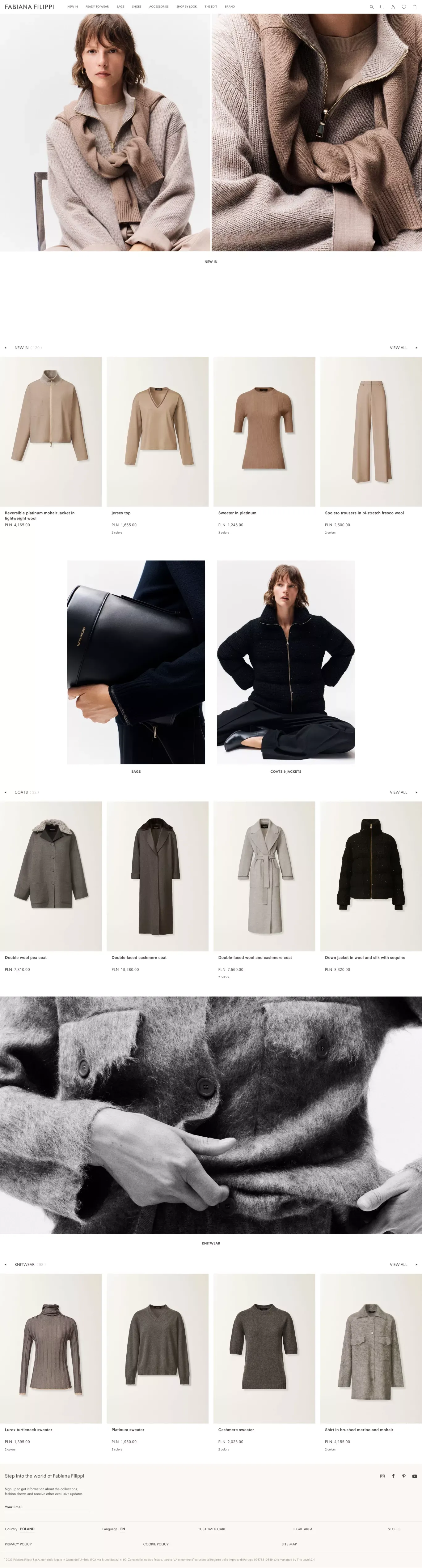 Fabiana Filippi® Official | Luxury Italian Fashion for Women - Ecommerce design