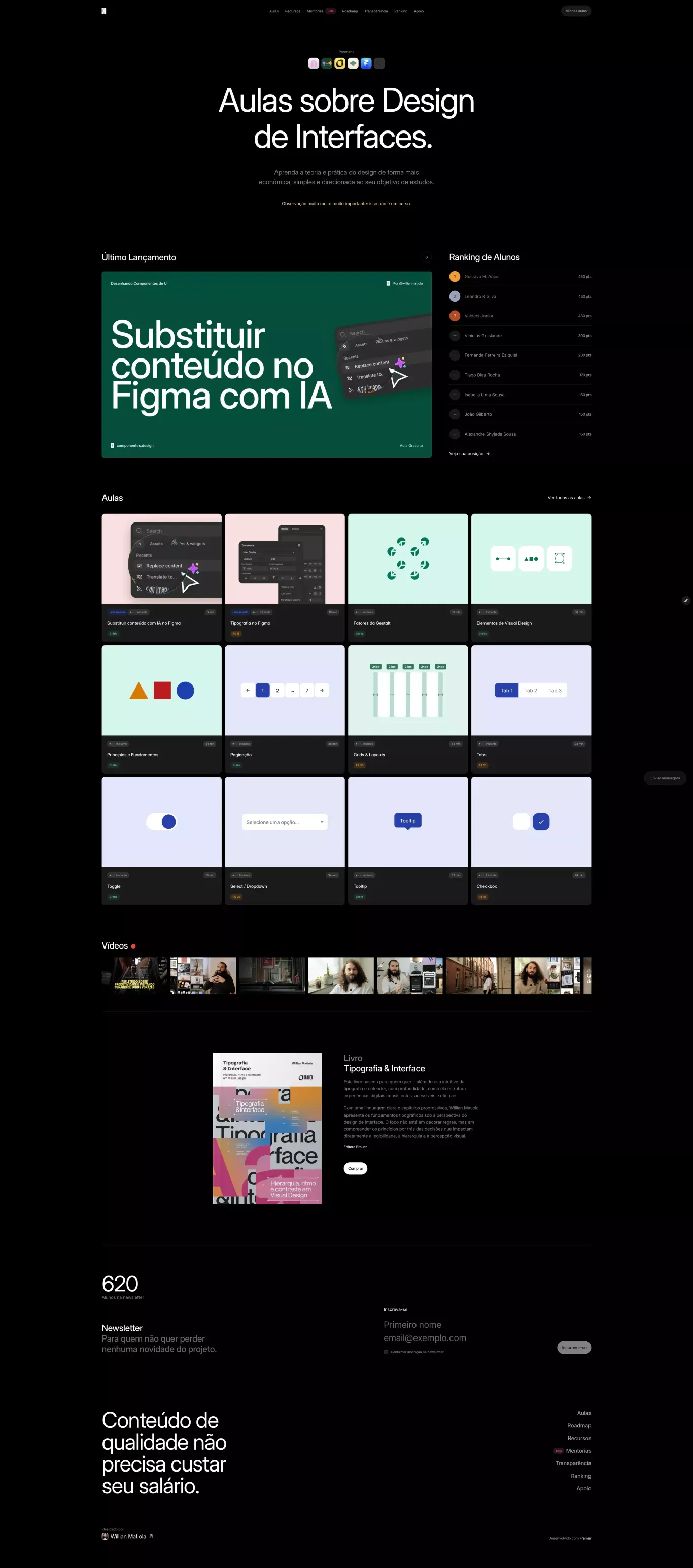 Componentes Design â Aulas e Mentorias de Design com foco em UI - Other design