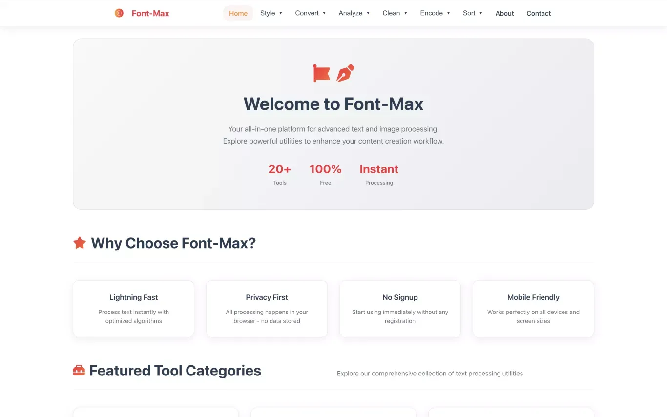 Font-Max.com - Template design
