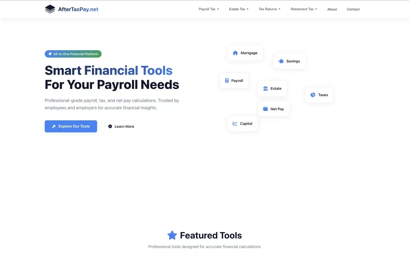 AfterTaxPay.net - Case Study design