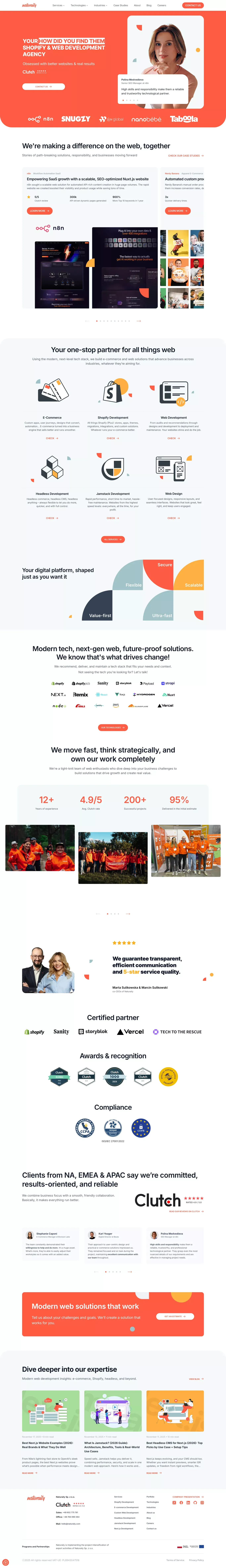 All Things Web: Shopify, Web Dev & E-Commerce | Naturaily - Other design
