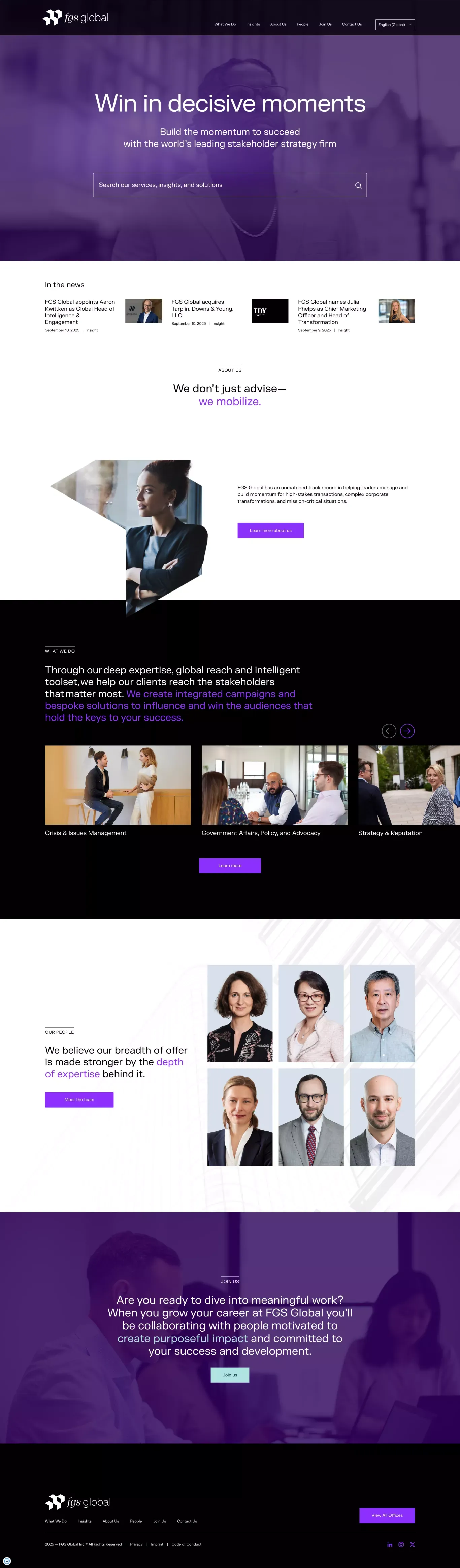 FGS Global - the world’s leading stakeholder strategy firm - Other design