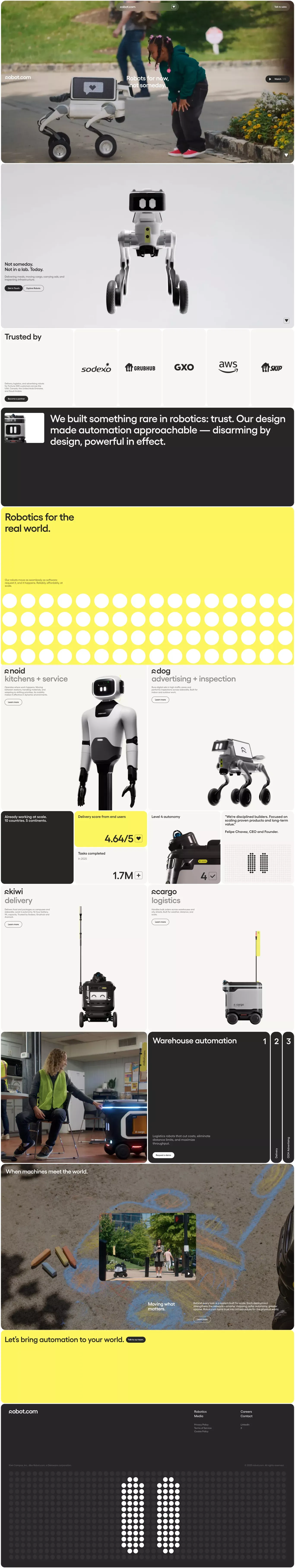 robot.comrobots for now, not someday. | Robot.com - Landing design