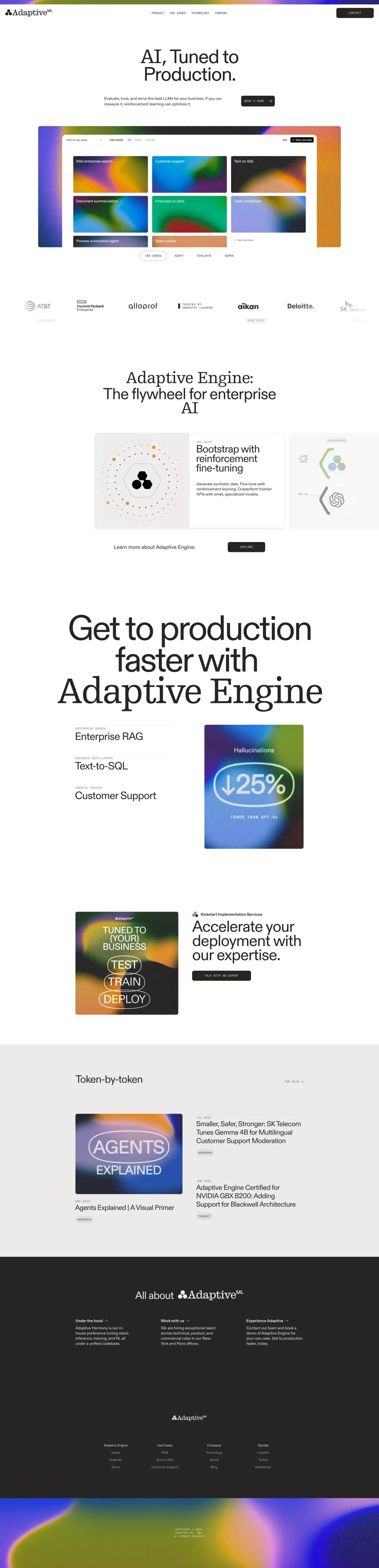 Adaptive ML - Landing design