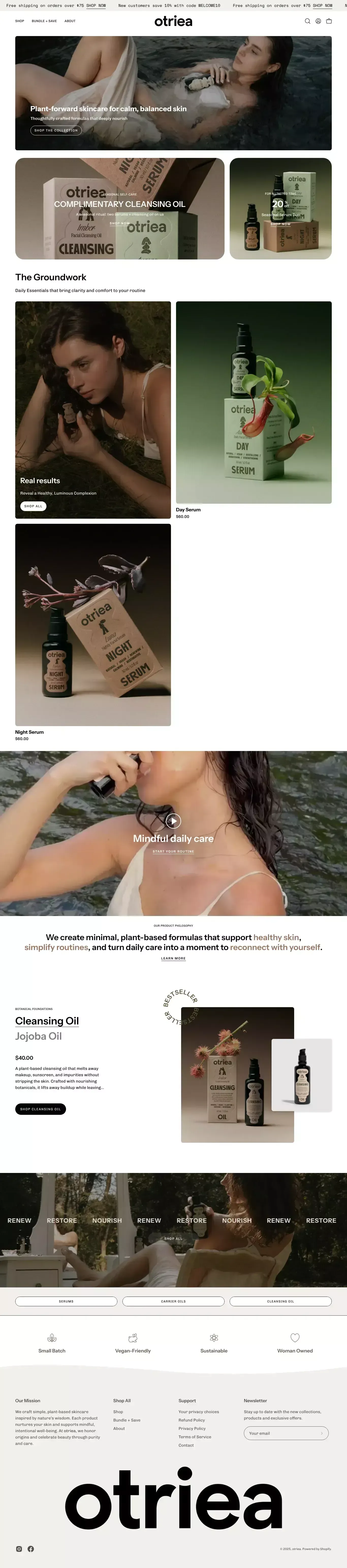 Otriea - Ecommerce design
