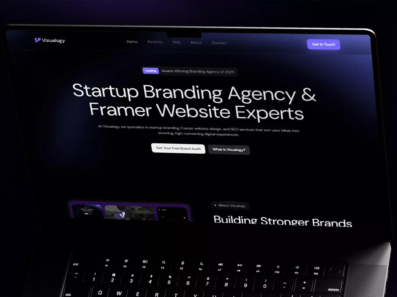 Vizualogy | Startup & Web Branding Agency | Framer Experts - Landing design