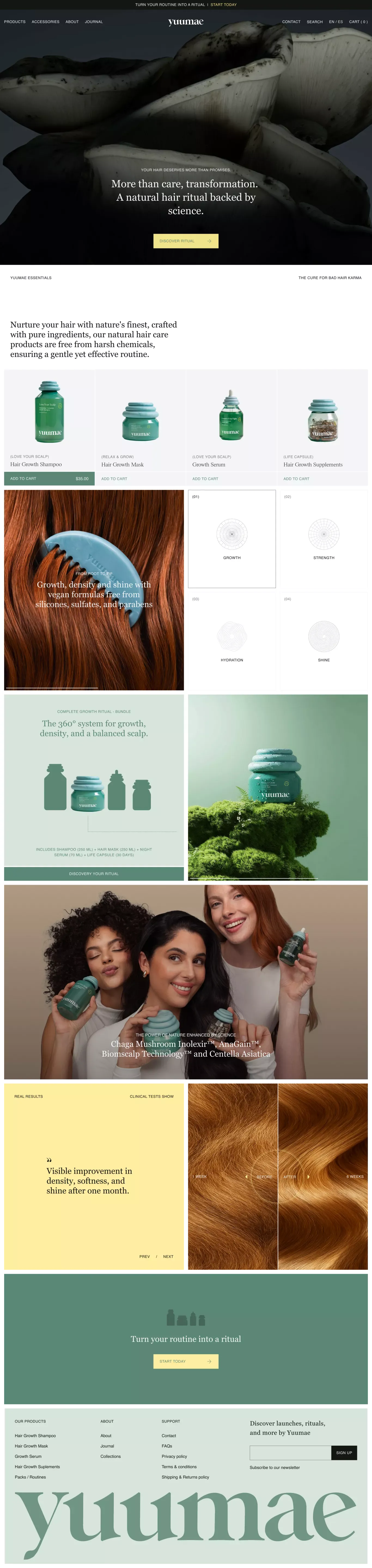 Yuumae - Ecommerce design