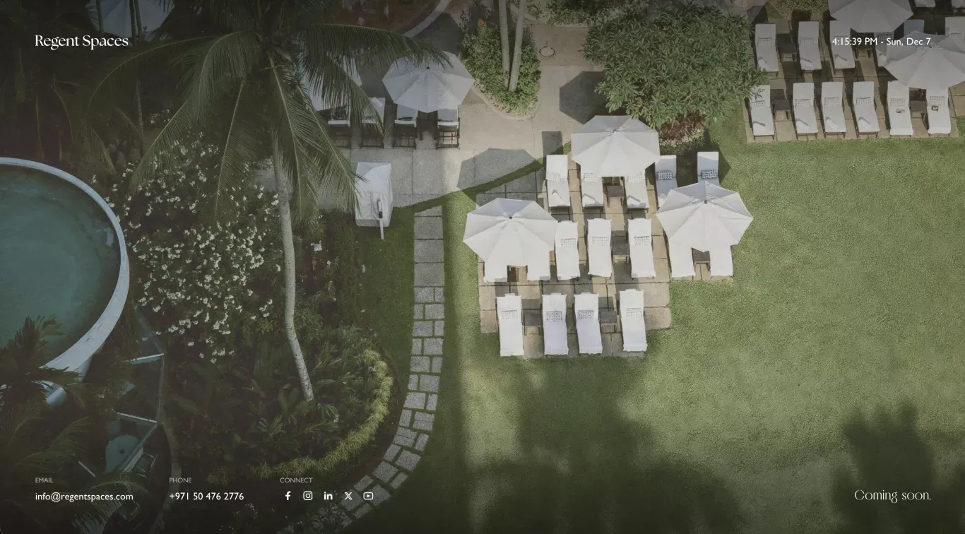 Regent Spaces - Living Elevated - Landing design