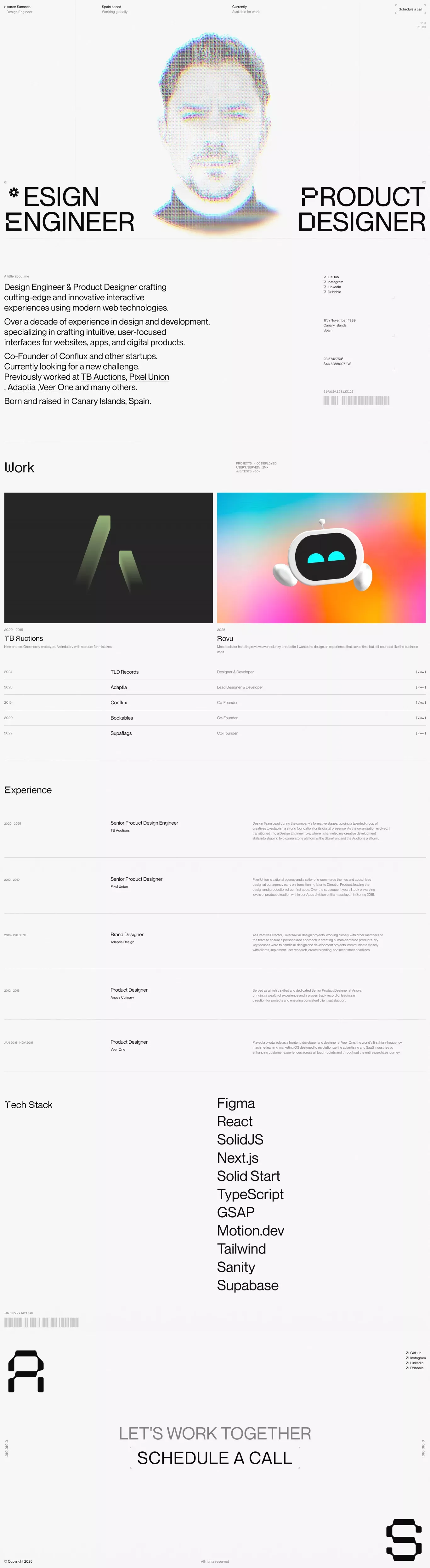 sananes - Portfolio design