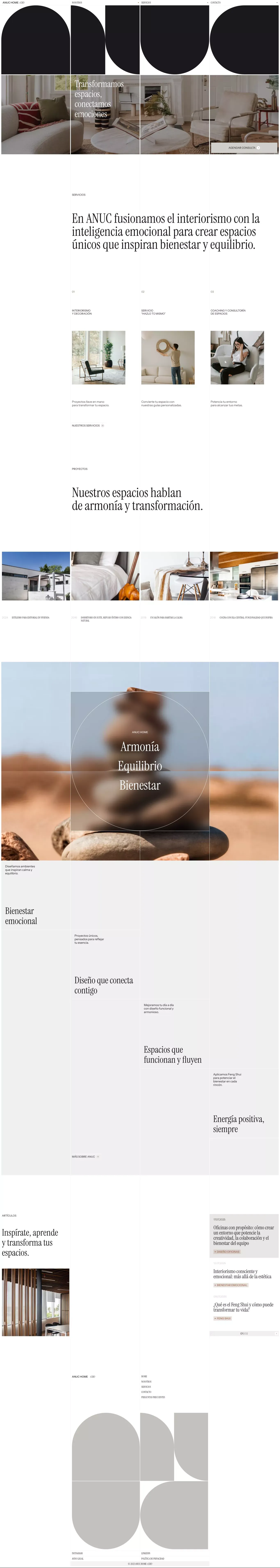 Anuc Home - Portfolio design