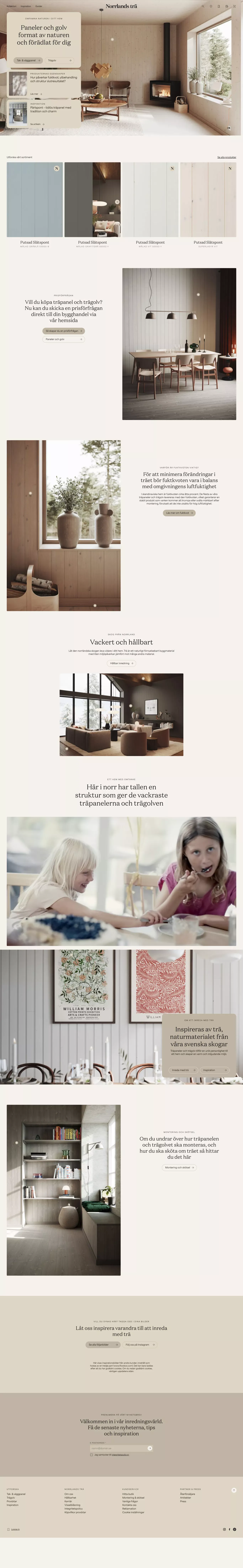 Norrlands trä - Ecommerce design