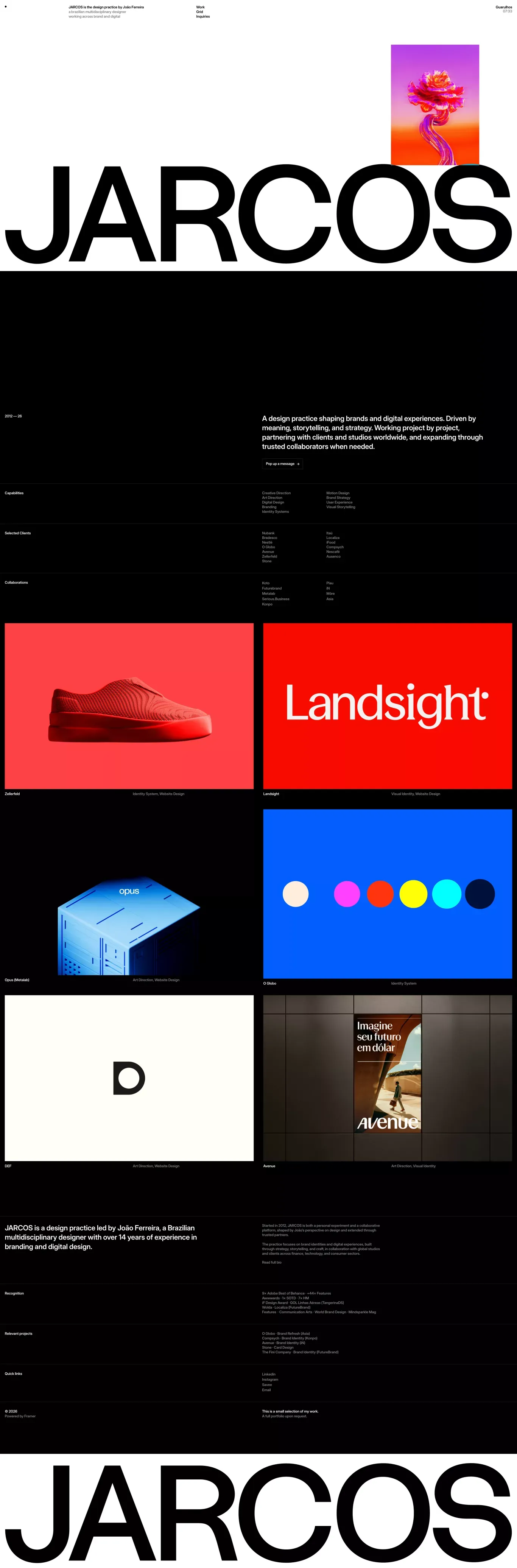 JARCOS - Portfolio design