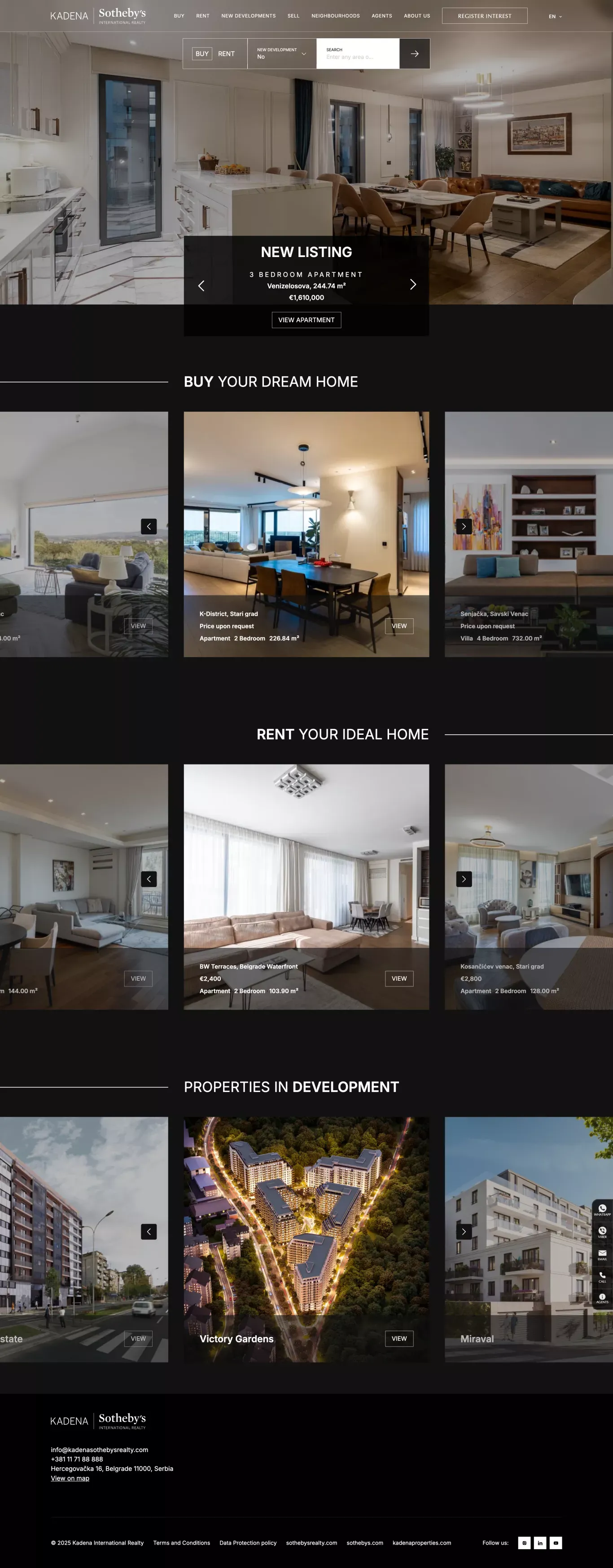 Buy or rent real estate | KADENA Sotheby’s Realty - Product listing design
