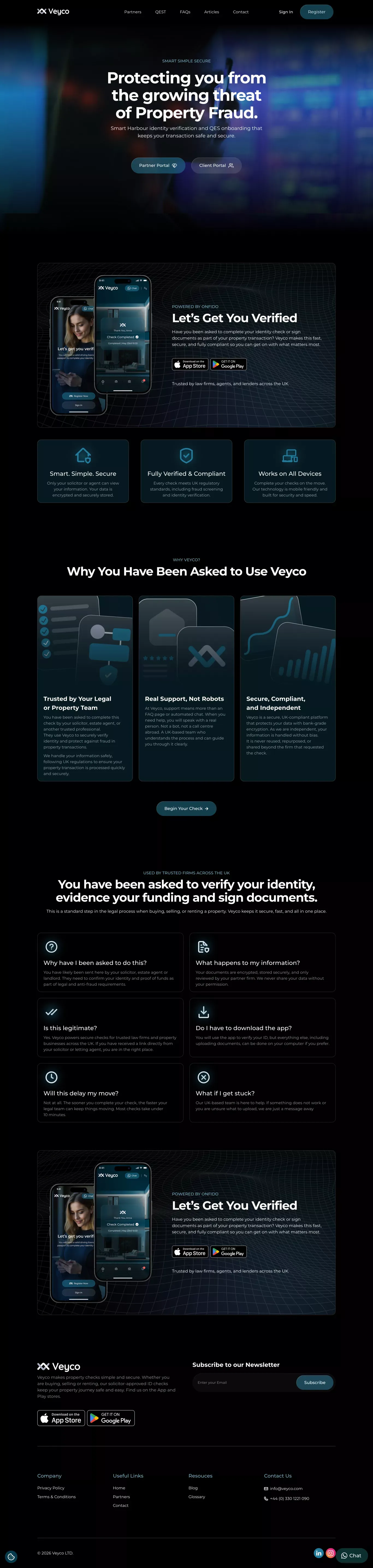 Property Fraud Protection & KYC for UK Transactions - Veyco - website design