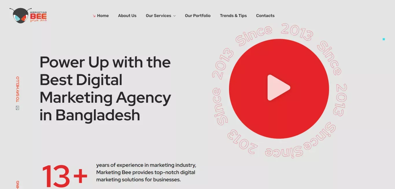 Marketing Bee | Best Digital Marketing Agency in Bangladesh - Landing design