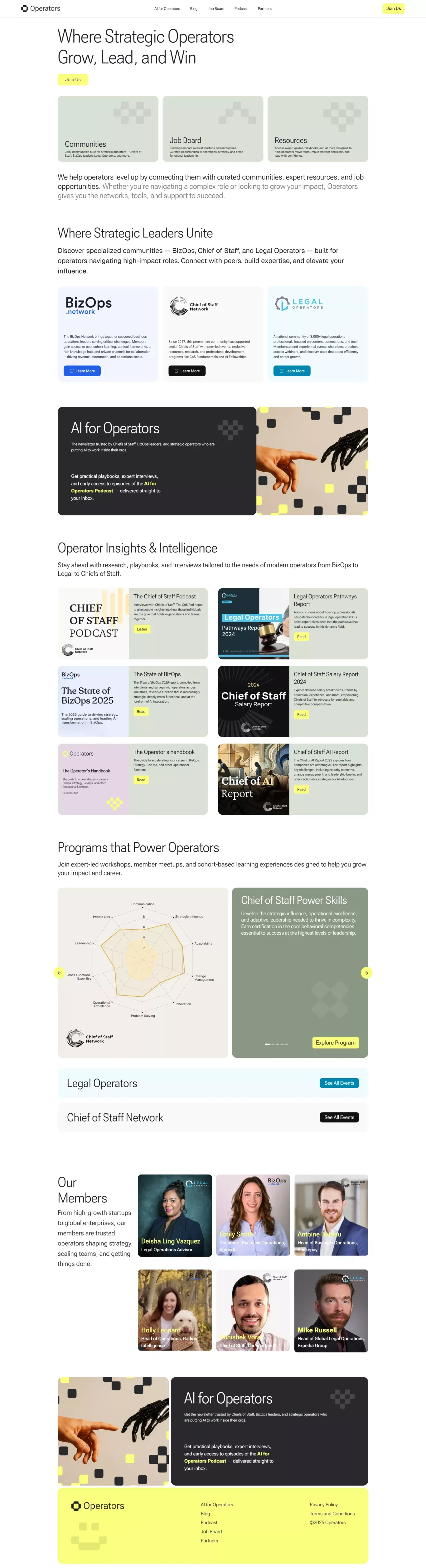 Operators | Where top operators achieve their potential - Landing design