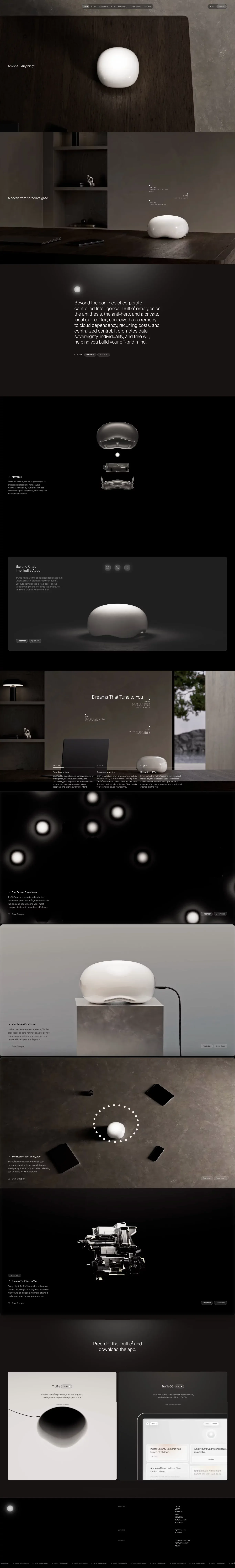 Meet Truffle — Your Private Exo-cortex  |  Truffle - Landing design