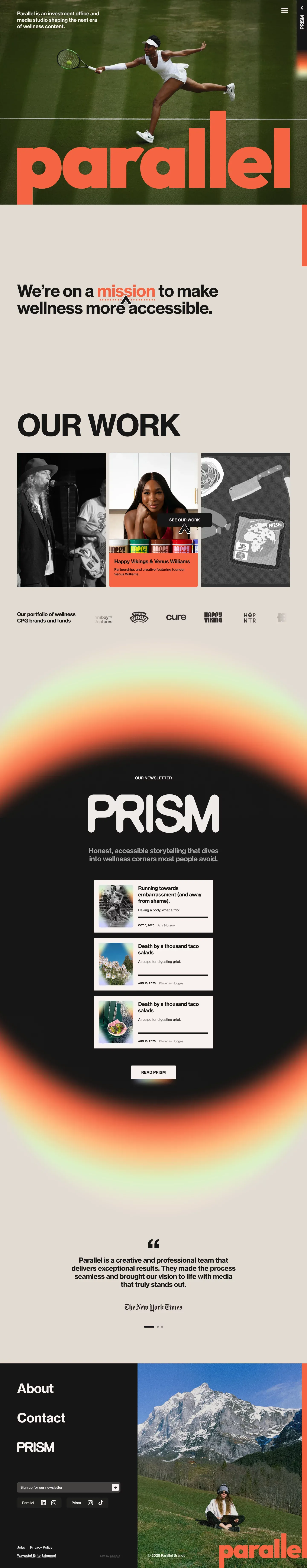Parallel - Portfolio design