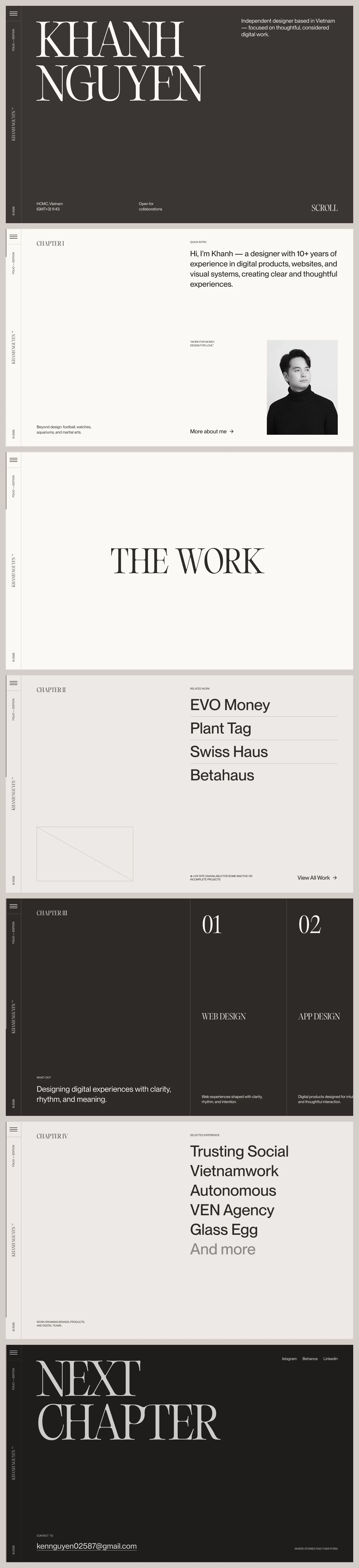 Khanh Nguyen ─ Independent Designer - Portfolio design