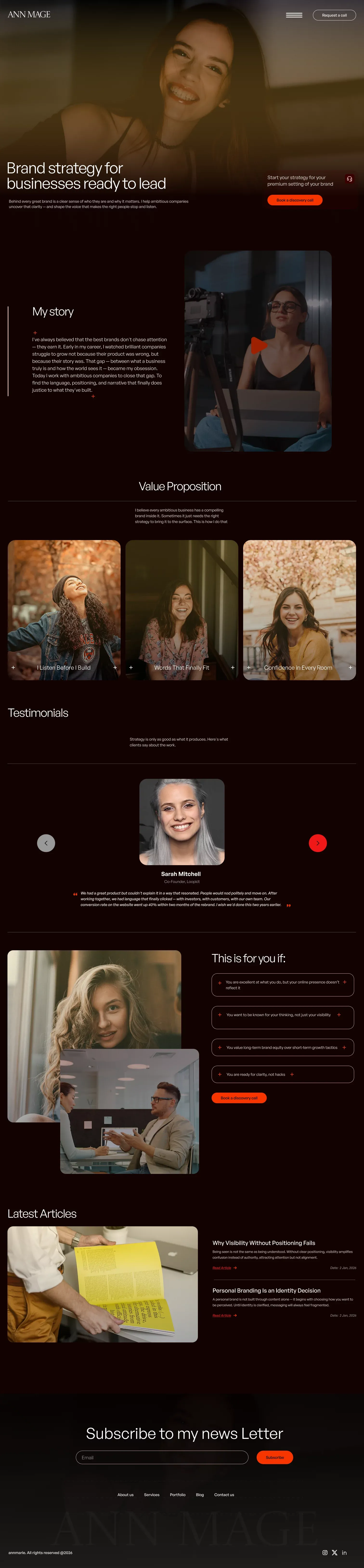 My Framer Site - Landing design