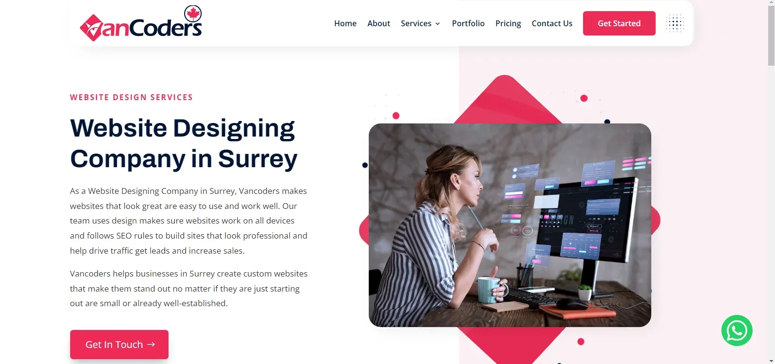 Website Designing Company in Canada - About Us  design