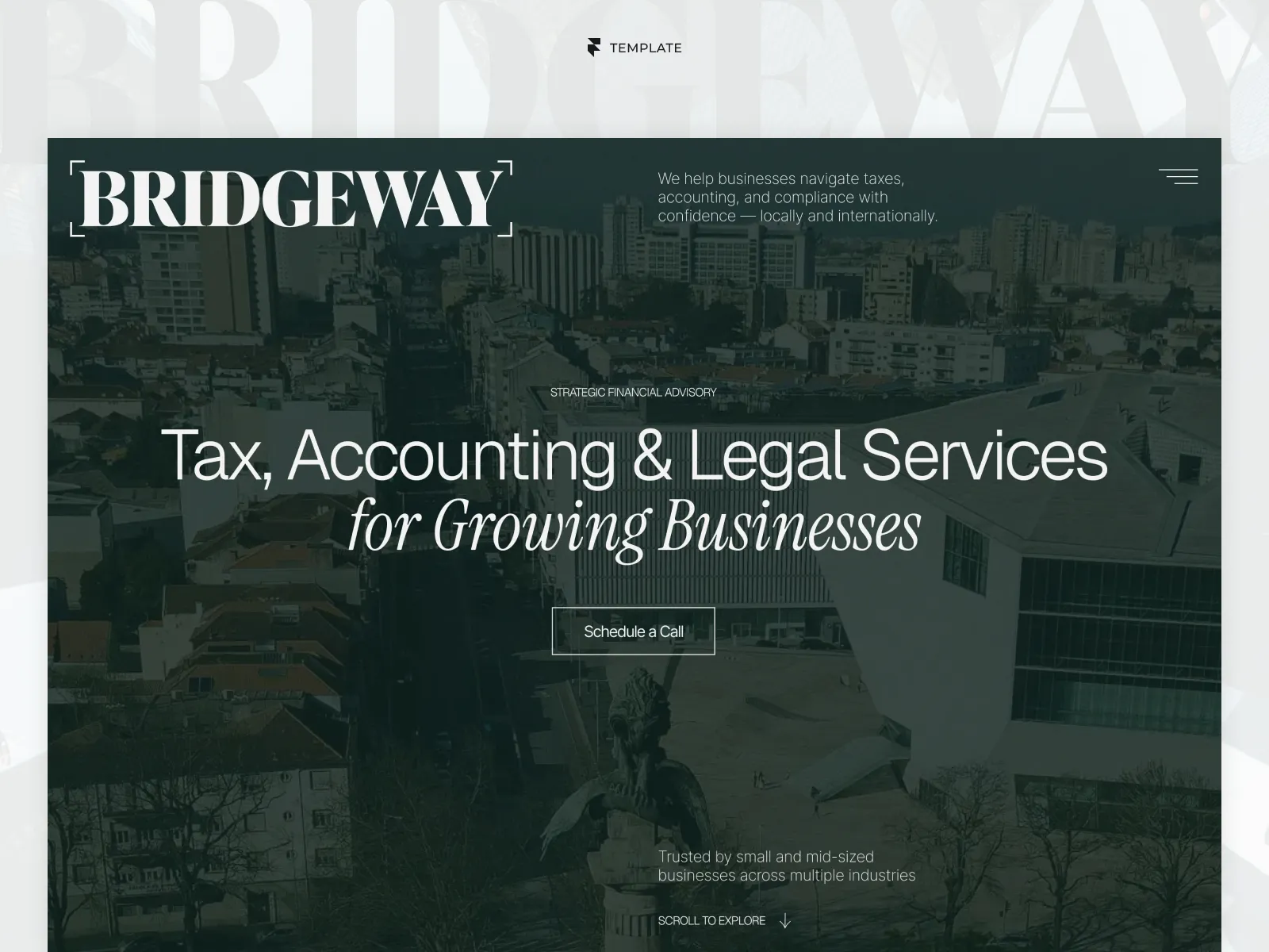Bridgeway â Tax, Accounting & Advisory Services Template - Template design