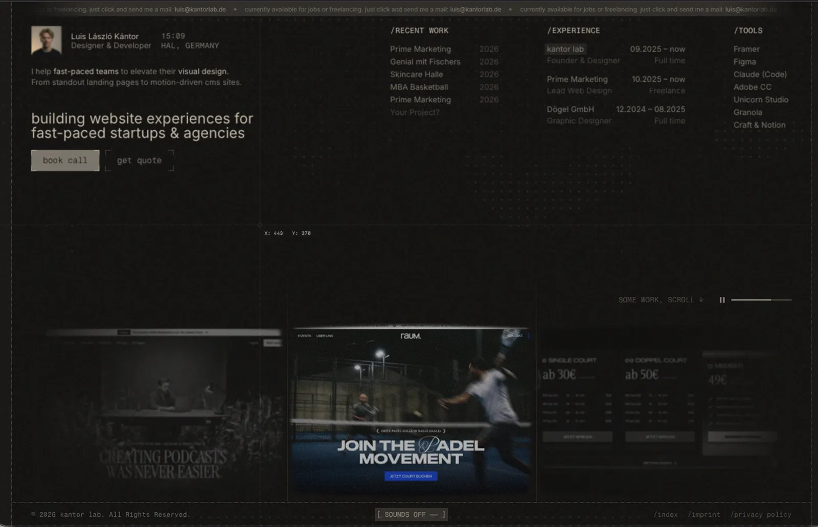 luis kantor â designer & developer - Portfolio design