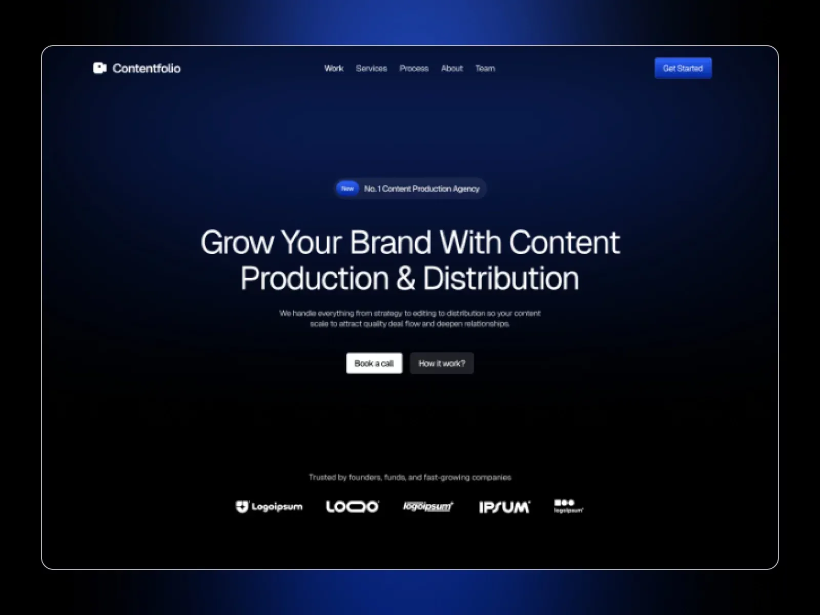 ContentFolio â Content Agency Template - Template design