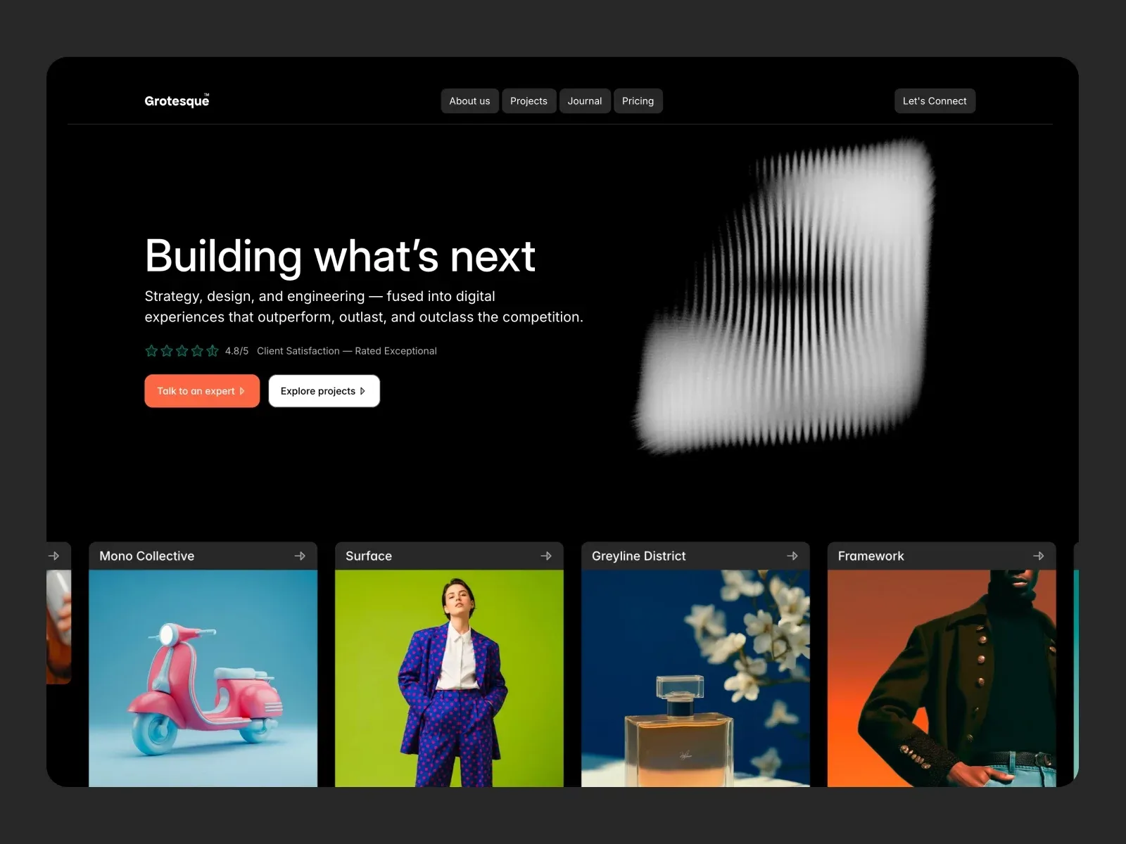 Grotesque â Free/Premium Agency Template - Portfolio design
