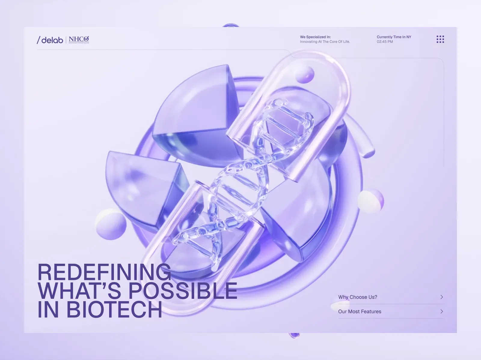 BioGen - A Bio Tech Website - Template design