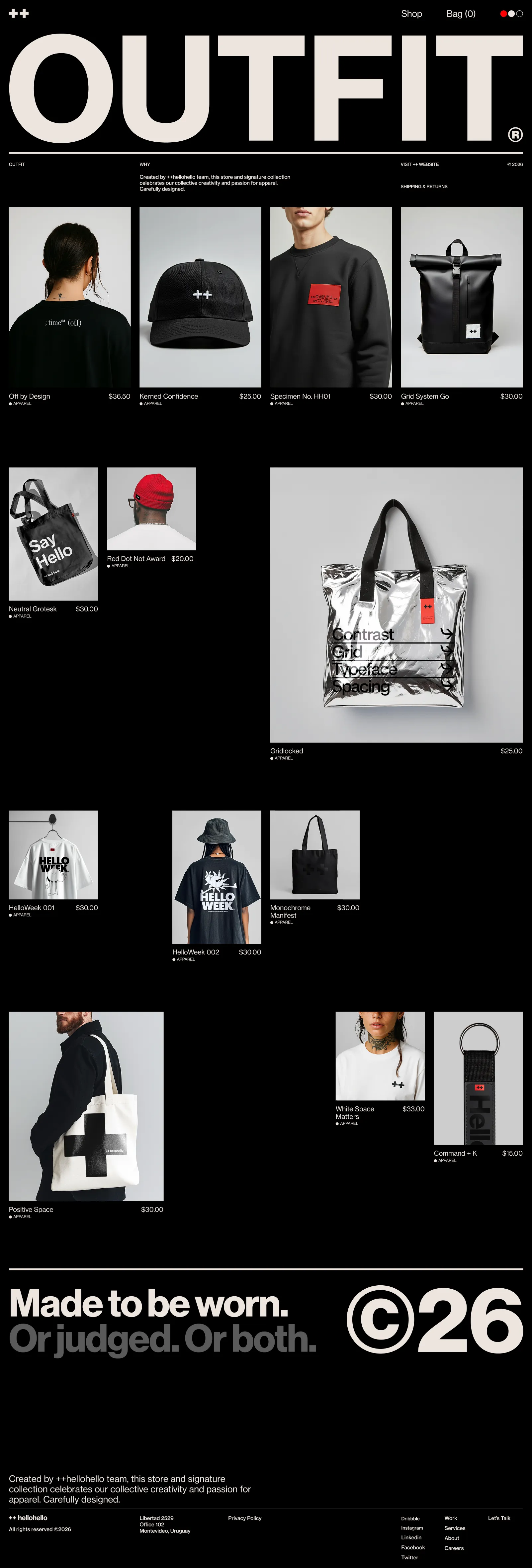 OUTFIT® by ++hellohello - Ecommerce design