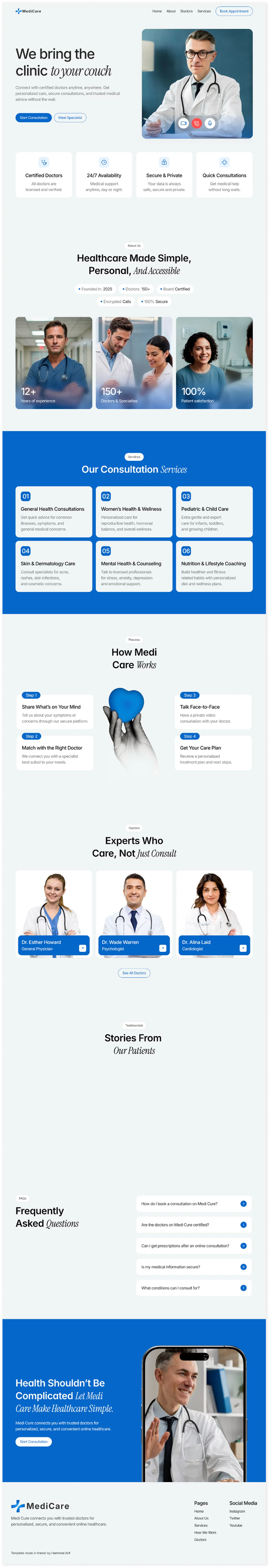 Medicare Medical Framer Template - Template design