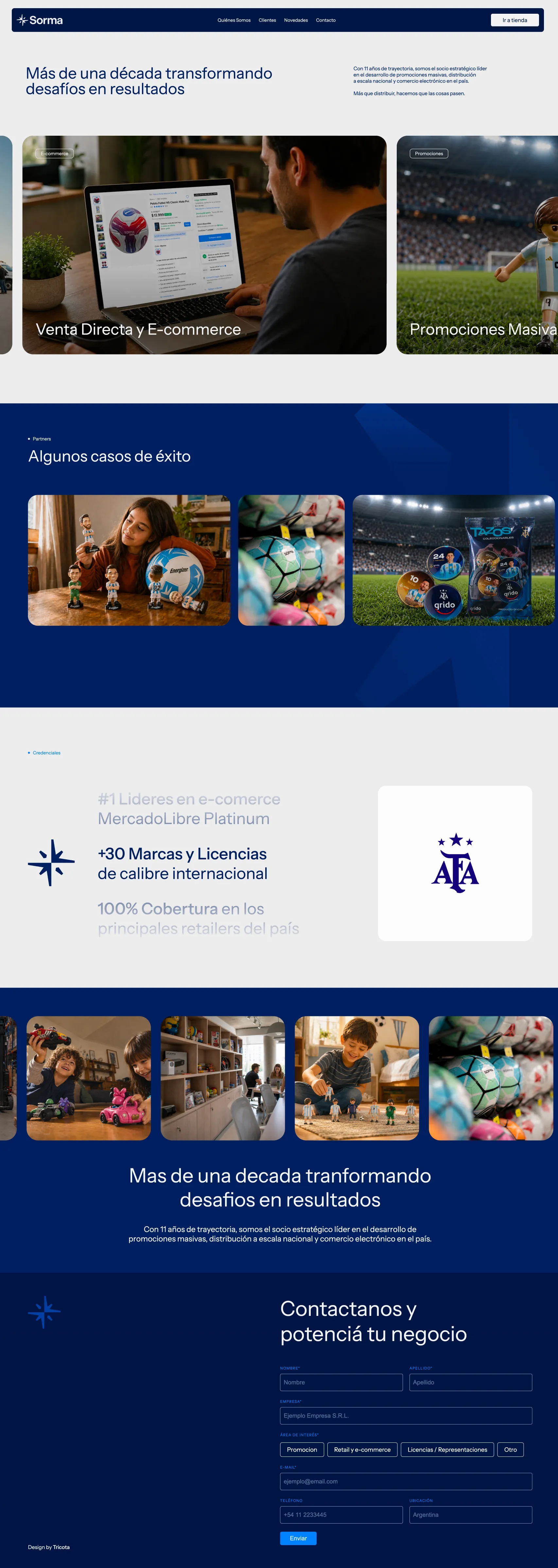 SORMA - Portfolio design