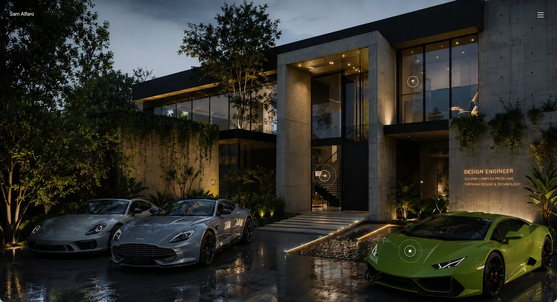 Sam Alfaro - Designer, Entrepreneur, and Creator - Portfolio design