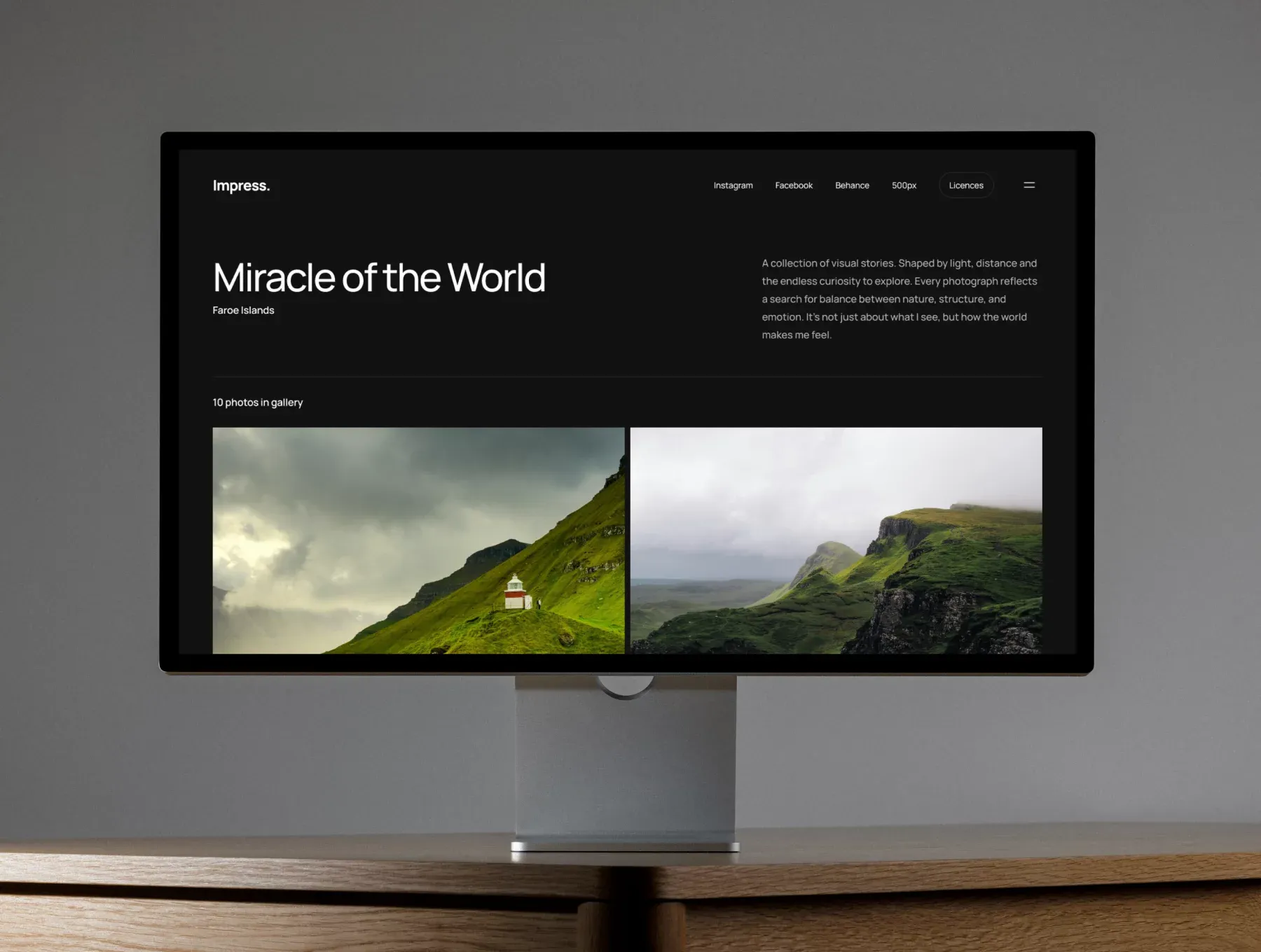 Impress: Responsive Portfolio Website Template by FrameBakers — Framer Marketplace - Portfolio design