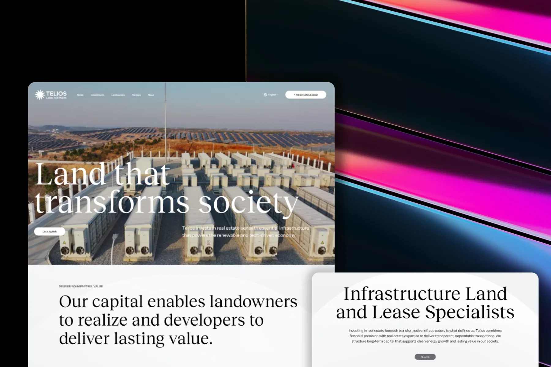 Telios Land Partners | Unlock Land Value Today - Case Study design