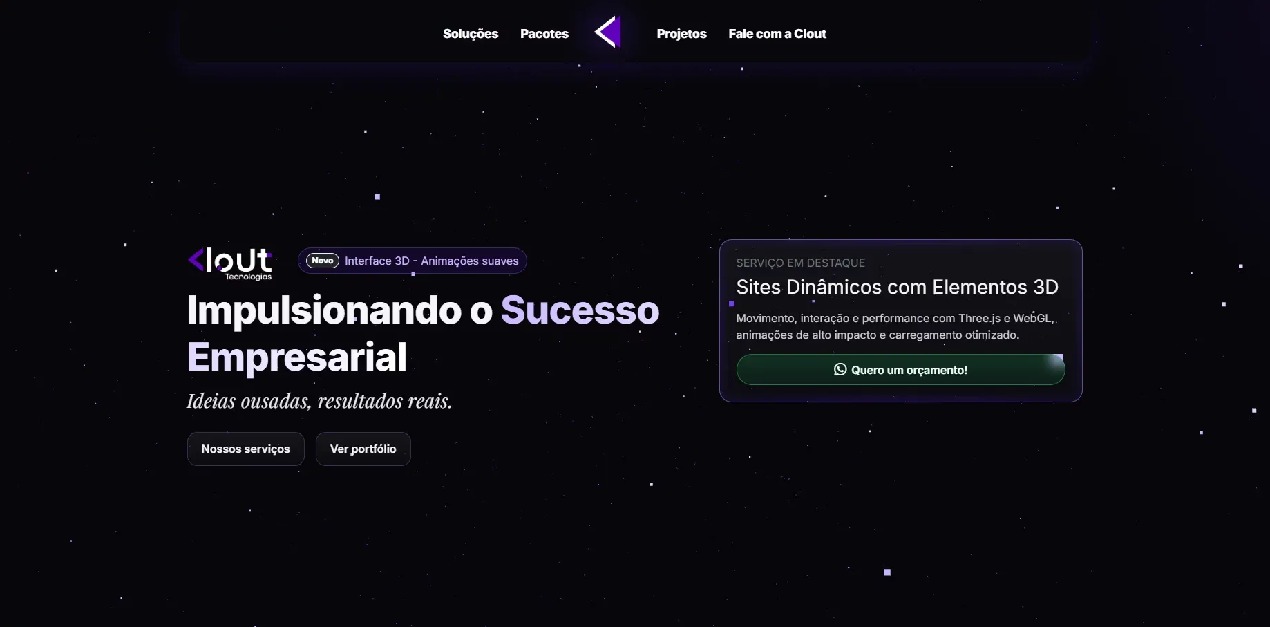 Clout Tecnologias | Impulsionando o Sucesso Empresarial - About Us  design