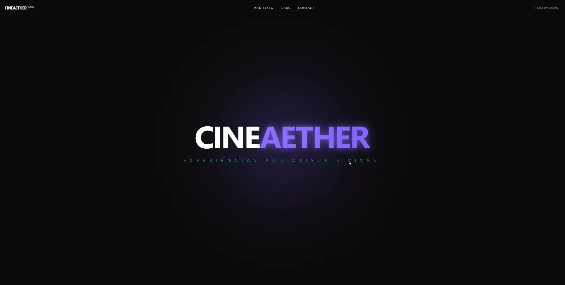 cine-aether - Portfolio design