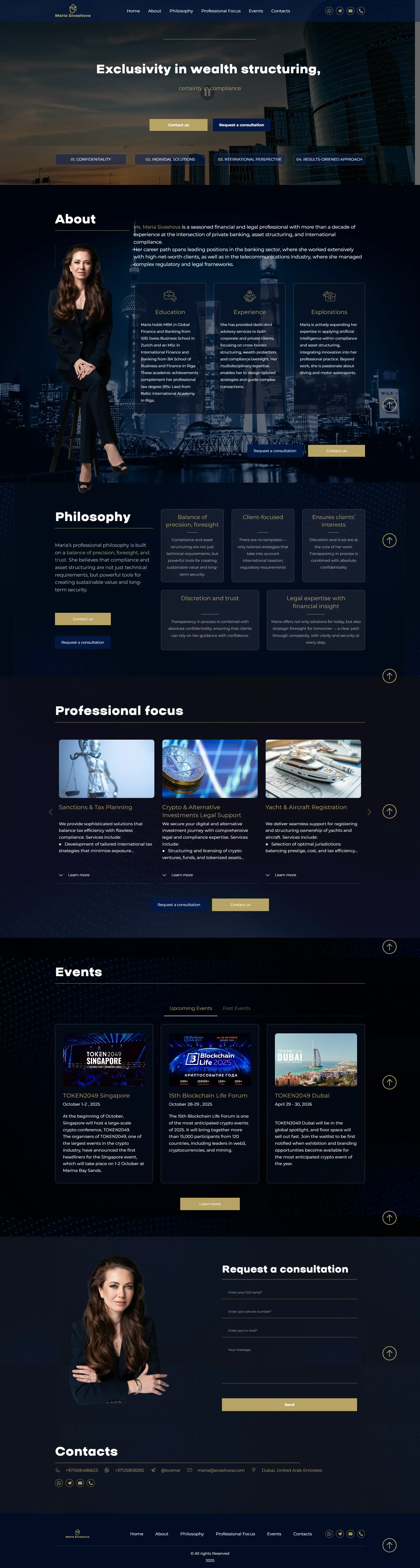 Maria Sivashova - Portfolio design