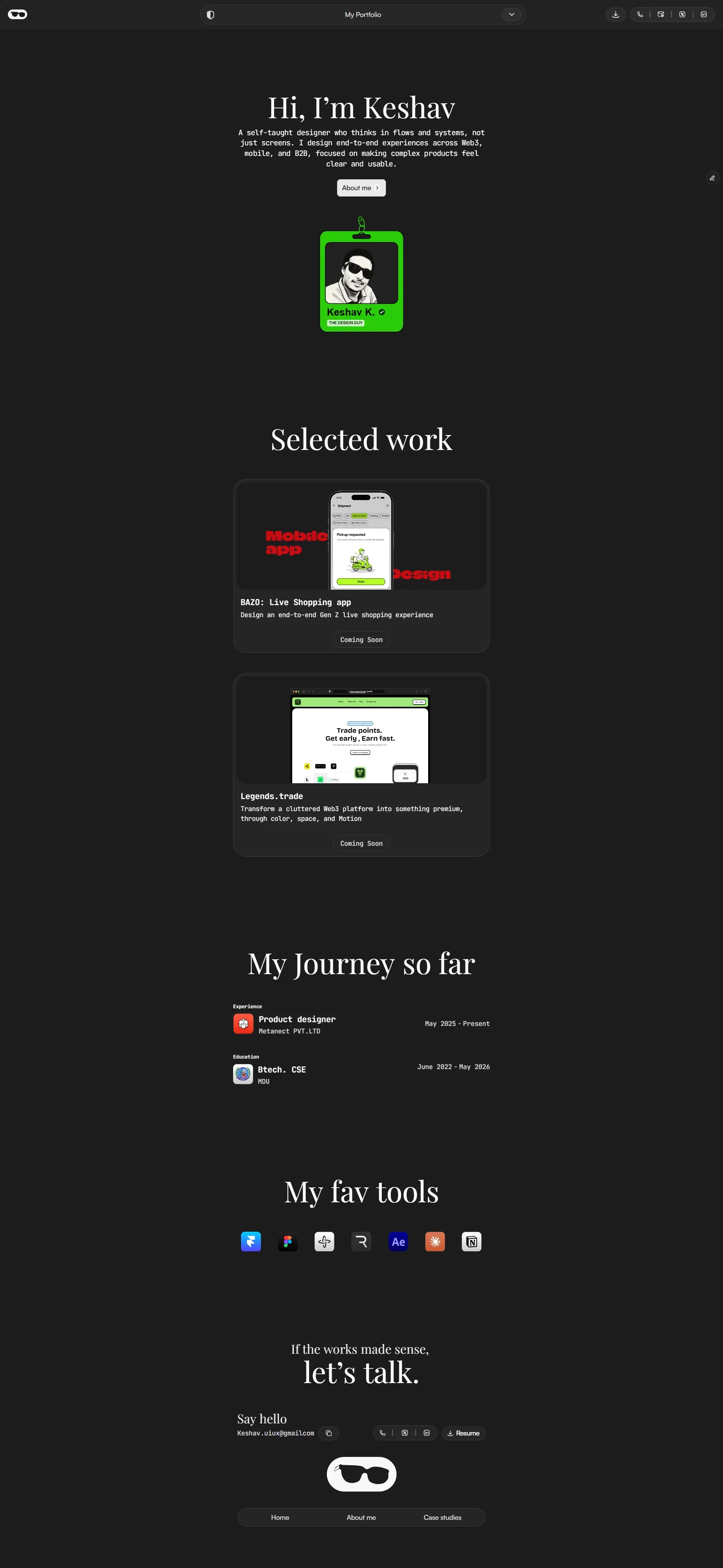 Site Not Found | Framer - Portfolio design