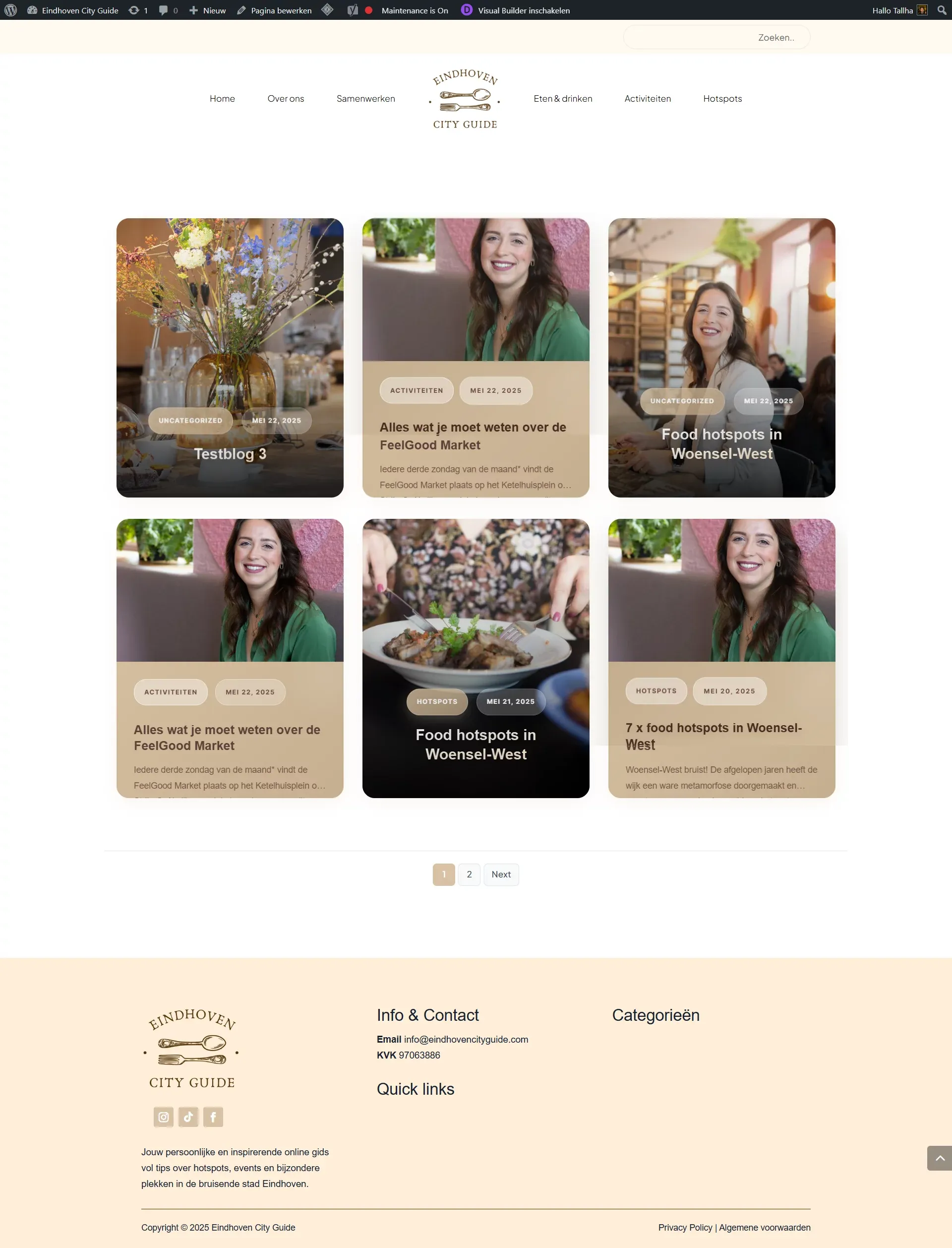 Home • Eindhoven City Guide - Blog Post design