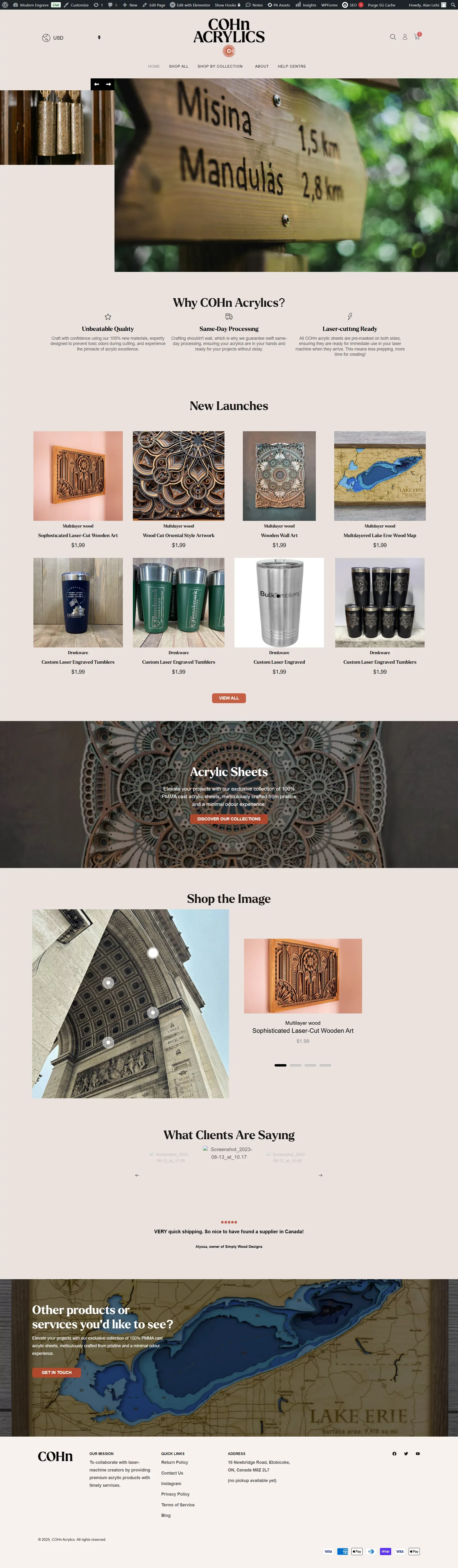 Maintenance - Ecommerce design